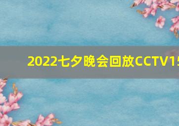 2022七夕晚会回放CCTV15