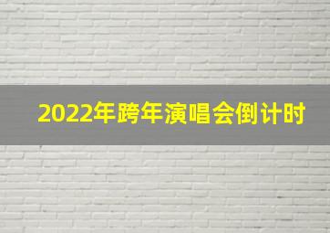 2022年跨年演唱会倒计时