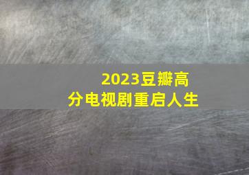 2023豆瓣高分电视剧重启人生