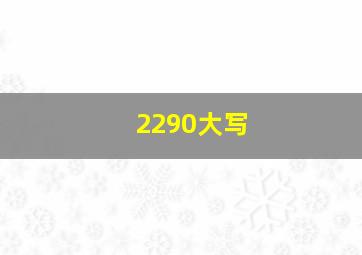 2290大写