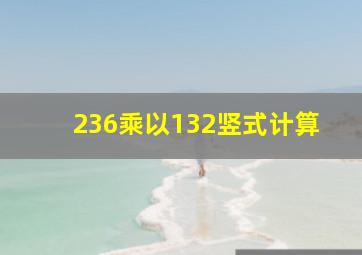 236乘以132竖式计算