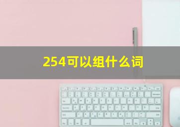 254可以组什么词