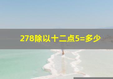 278除以十二点5=多少