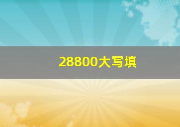 28800大写填