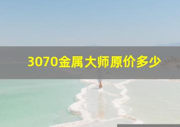 3070金属大师原价多少