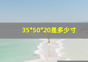 35*50*20是多少寸