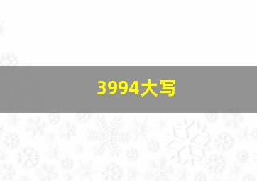 3994大写