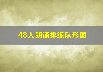 48人朗诵排练队形图