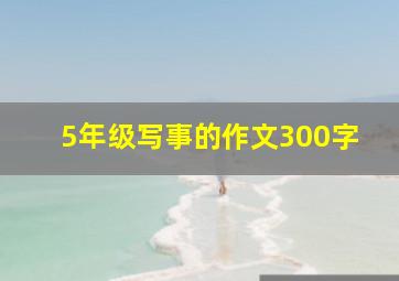 5年级写事的作文300字