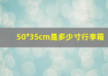 50*35cm是多少寸行李箱