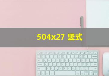 504x27 竖式