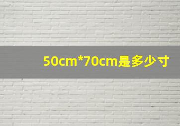 50cm*70cm是多少寸