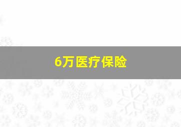 6万医疗保险