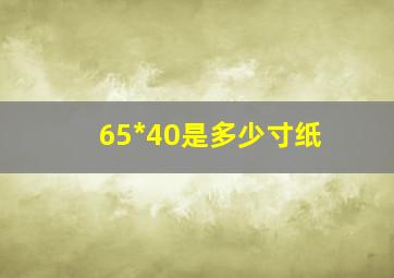 65*40是多少寸纸