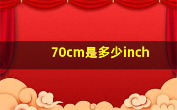 70cm是多少inch