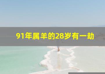 91年属羊的28岁有一劫