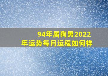 94年属狗男2022年运势每月运程如何样