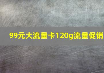 99元大流量卡120g流量促销