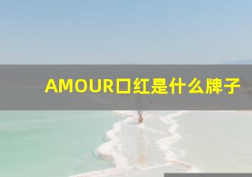 AMOUR口红是什么牌子