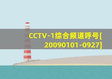 CCTV-1综合频道呼号[20090101-0927]