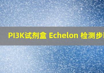 PI3K试剂盒 Echelon 检测步骤