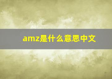 amz是什么意思中文