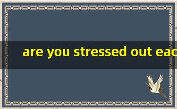 are you stressed out each time you have a test翻译