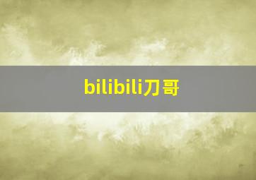 bilibili刀哥