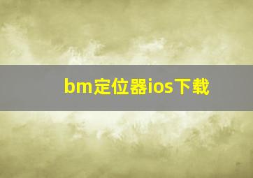 bm定位器ios下载