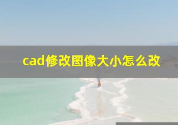 cad修改图像大小怎么改