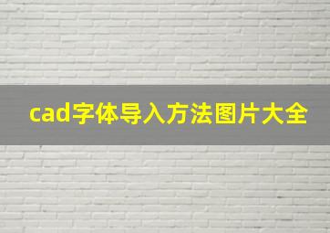 cad字体导入方法图片大全