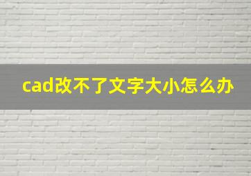 cad改不了文字大小怎么办