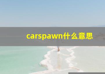 carspawn什么意思