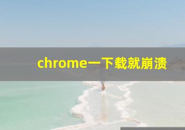 chrome一下载就崩溃