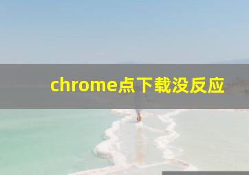 chrome点下载没反应