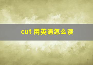 cut 用英语怎么读