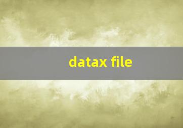 datax file