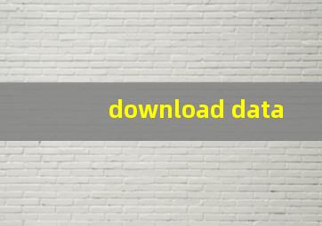 download data