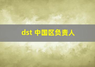 dst 中国区负责人