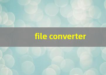 file converter