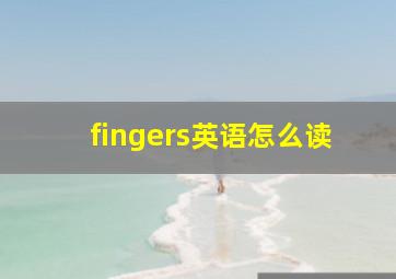 fingers英语怎么读