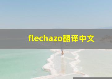 flechazo翻译中文