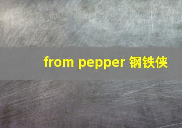 from pepper 钢铁侠