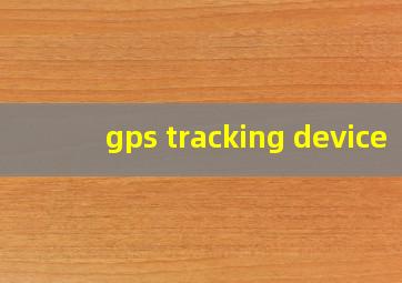 gps tracking device