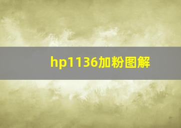 hp1136加粉图解