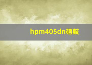 hpm405dn硒鼓