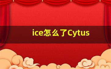 ice怎么了Cytus