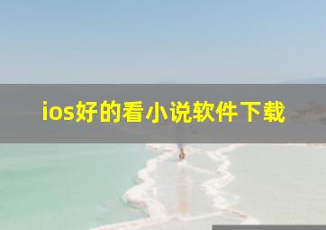 ios好的看小说软件下载