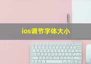 ios调节字体大小