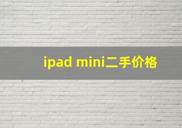 ipad mini二手价格